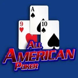 All American Poker slot logo by RTG (Reel Time Gaming) at Mad Casino