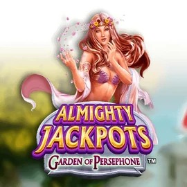 Almighty Jackpots: Garden of Persephone logo by Novomatic Mad Casino