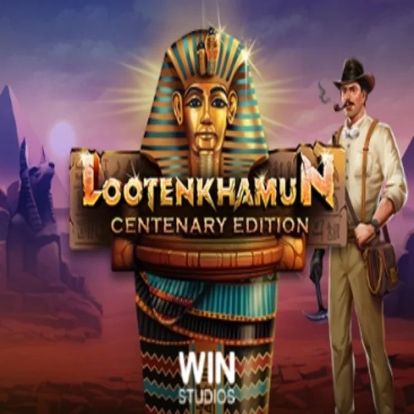 Slots logo of Loot'en Khamun the Dead Sea Scrolls from Win Studios at Mad Casino
