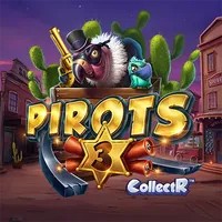 Official Slots logo: Pirots 3 by ELK Studios at Mad Casino