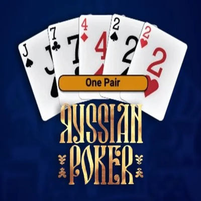 Russian Poker slot logo by OneTouch Games at Mad CasinoRussian Poker