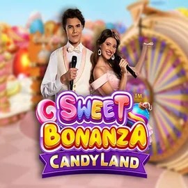 Sweet Bonanza Candy Land Live slot visual from Pragmatic Play available on casinomad.eu